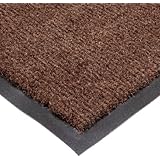 NoTrax T37 Fiber Atlantic Olefin Entrance Carpet Mat, for Wet and Dry Areas, 2' Width x 3' Length x 3/8" Thickness, Dark Toast
