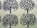 Alexander Henry Ghastly Forest Tree Halloween Sage Green Fabric Yard