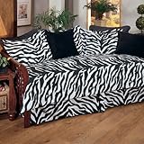 Zebra Print Daybed Cover Set