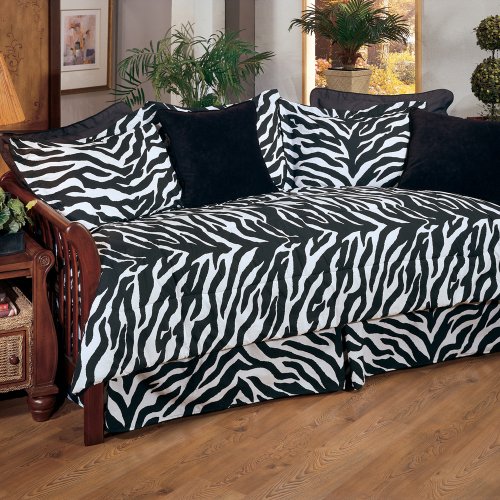 * Zebra Print Daybed Cover Set WiWiSuzWuSkin