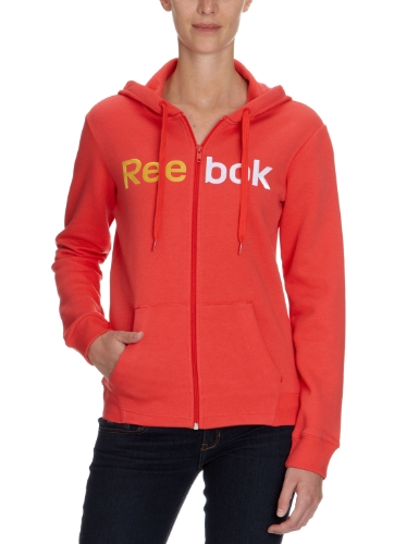 Reebok Damen Kapuzenjacke LL Full Zip, mazz red s12, M, X15725