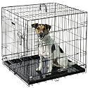Pet Trex Premium Quality 24" Folding Heavy Duty Pet Crate Kennel Wire Cage for Dogs Cats or Rabbits