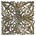 EXP Handmade Floral Design Thai Teak Wood Wall Art Decor Hanging