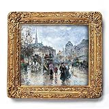 Place St. Michel, Paris - Gold Frame Magnet with pop-out easel (2-3 4 x 2-1 2 )