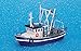 HO Scale Shrimp Boat CUX 16