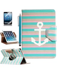 Wireless: Pandamimi ULAK(TM) 360 Rotating PU Leather Stand Card Holder Case Cover with Auto Sleep/Wake Function for Apple iPad Mini 7.9 Inch (not suit for ipad mini 2) with Stylus and Screen Protector (Pattern-Stay II) - ULAK