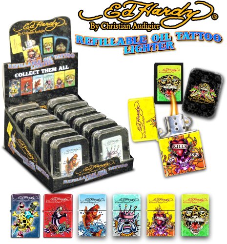 Ed Hardy Refillable Oil Tattoo Lighter 12