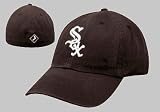 Men's Chicago White Sox Black Flex-Fit Franchise Cap