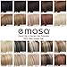 Emosa Luxury Remy Clip in Human Hair Extensions #1 Jet Black
