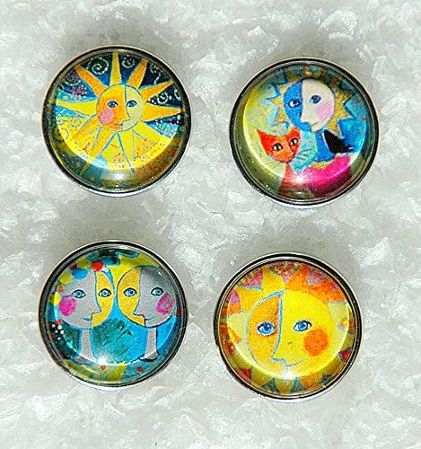 Chunk Snap Noosa Style Snap Jewelry Charm Sun Series Interchangeable Button Popper Snap. Four Models To Choose. Price For One Unit.