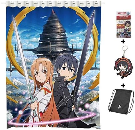 Top Tiger Japanese Anime Sword Art Online Home Decorating Unique Window Curtain Otaku 200 x 150 cm H0103