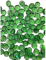 Pet Products: Dashington? Flat Green Marbles, Pebbles (2.5 Pound Bag) for Vase Filler, Table Scatter, Aquarium Decor, Approximately 250-300 Marbles - Dashington?