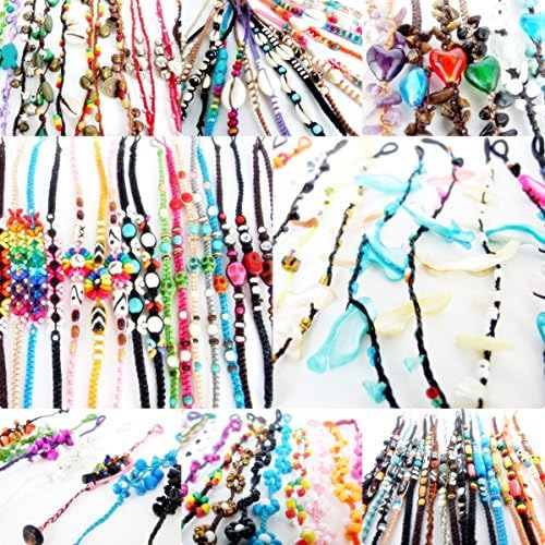 Macrame Bracelet Bead Shell Flower Shamballa Boho Fashion Wristband Wholesale 10 Pcs.