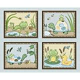 Pond Friends Wiggle Bugs Nursery Art Prints (8x10", Set of Four)