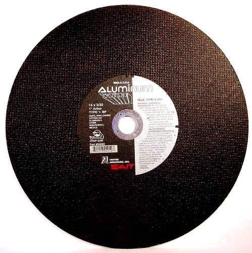 SAIT 24052 14-Inch x 3/32-Inch x 1-Inch 4400 Max RPM Type 1 Aluminum Chop Saw Wheel for Non-Ferrous Metals - 10 Pack