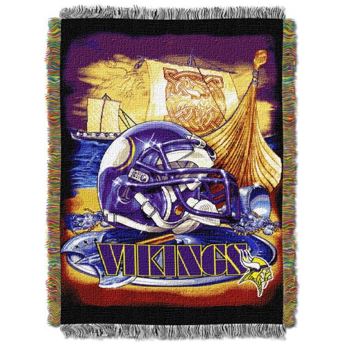 NFL Minnesota Vikings 48-Inch-by-60-Inch Acrylic Tapestry Throw