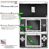 Nintendo DS Lite Carbon Fiber and Chrome WraptorSkinz Skin Kit by TuneTattoozTM