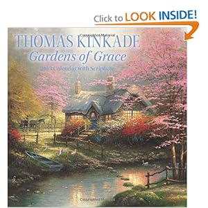 Thomas Kinkade Gardens of Grace with Scripture 2013 Wall Calendar [Calendar]