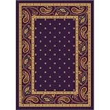 Paisley Rug - Eggplant (3'10x5'4 Rectangle)