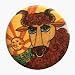 Zodiac - Taurus (Bull) with Happy Sun Shining - 1 1/4