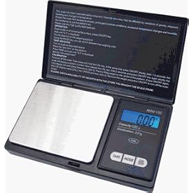 American Weigh Scales AWS-100-SIL Series 100 X .01G Silver