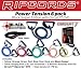 Ripcords� 6er-Set f�r Power-Training / Black-Sniper-Edition 
+ Gelb, Orange, Gr�n, Rot, Blau, T�ranker und Black Sniper
+ B�nder in Zugst�rken von 1 bis 28 kg
+ 
Zugst�rke insgesamt: 80 kg
Die DVD Circuit7� Ripcords� bietet 3 verschiedene 
Zirkeltraining-Programme mit den Fitnessb�ndern. Es ist das effizienteste Ganzk�rper-Workout, das es 
gibt, und bringt den Effekt eines herk�mmlichen 40-min�tigen Trainings in nur 7 Minuten! Workout f�r 
Anf�nger / Fortgeschrittene / mit T�ranker.
weitere DVD-Features: 
+ Anbringung des T�rankers
+ Spezifisches Training f�r bestimmte Sportarten: Trainieren Sie sich 
selbst und die f�r ihre jeweilige Sportart wichtigen Muskelgruppen (z.B. Baseball-Schlag, 
Baseball-Wurf, Golfschlag, Tennisschlag, Hockey-Schuss).
+ Sicherheitsanweisungen
+ Informationen 
zur Ern�hrung
Ripcords� sind ideale Fitnessger�te f�r unterwegs. Durch ihre Vielseitigkeit 
erm�glichen die Fitnessb�nder ein gezieltes Training der verschiedenen Muskelgruppen, vergleichbar 
mit typischen Bewegungen in verschiedenen Sportarten. Ripcords� trainieren die gesamten Muskeln, 
einschlie�lich der Rumpfmuskulatur, und sorgen w�hrend der gesamten �bungszeit f�r angespannte 
Muskeln. Wir stellen unsere Fitnessb�nder mit dem RPC Sequential Layering ProcessTM her. Diese 
patentrechtlich gesch�tzte Methode ist besser als andere Herstellungsprozesse, wie beispielsweise 
Extrusion oder Tauchverfahren, die von anderen Herstellern angewandt werden. Denn sie f�hrt zu einem 
besonders starken und haltbaren Band und ist ein umweltvertr�gliches Verfahren, bei dem weniger 
fossiler Brennstoff verbraucht wird. Diesen Anspruch bekr�ftigen wir mit unserer lebenslangen 
Garantie.Achtung: Bedienungsanleitung derzeit nur in englischer Sprache +++ Currently, 
the
instructions are only available in English