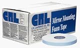 CRL 1/32 x 1/2 White All-Purpose Foam Mounting Tape