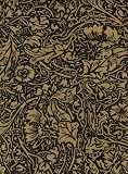 Screen Printed Paper- Black Victorian Print on Brown Bagasse 22