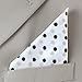 Royal Silk White Polka Dot Silk Pocket Square 100% Silk - Full-Sized 16