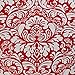 DII Damask Cotton Tablecloth, 60x84, Red