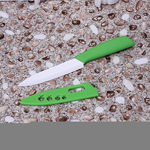 SKKIT Ceramic Knife Sharp Razor Edge Fruit &amp;Vegetable Ceramic Knife Kitchen Cutting Tools (5 inch) ( Color : Green )