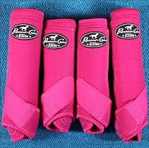 LARGE PROFESSIONAL CHOICE VENTECH ELITE SPORTS MEDICINE HORSE BOOTS RASPBERRY
