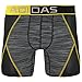 adidas Men's Climalite Flex Boxer Brief Underwear, Black Space Dye, Large/Waist Size 36-38