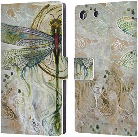 Official Stephanie Law Damselfly 2 Immortal Ephemera Leather Book Wallet Case Cover For Sony Xperia M5 / M5 Dual