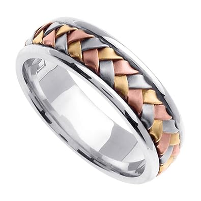mens braided wedding rings