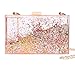 Jevenis Womens Transparent Sequins Chain Clutch Evening Handbag Party Cross-body Purse (Yellow)