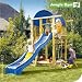 Spielturm Jungle Gym VILLA - Kletterturm mit Rutsche gelb