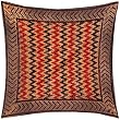 ShalinCraft Throw-Pillow-Covers Asian-Influence Indian-Style Cotton Block Print Square 24x24 Inches (jcb069)