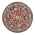 Kashan Rug- Red/ Navy(8' Round)