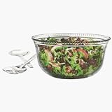 Anchor Hocking Olivia 3-Piece Salad Set with Serving Fork and Spoon