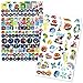 Inside Out Tattoos and Stickers Party Favor Pack (75 Temporary Tattoos and Over 295 Stickers)