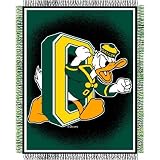 Oregon Ducks NCAA Triple Woven Jacquard Throw (019 Focus) (48x60)