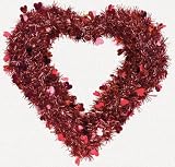 Red Heart Wreath
