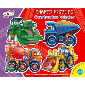 Galt Shaped Puzzles - Construction Vehicles