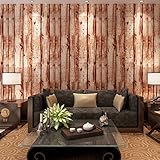 (ハンメロ)Hanmeroリピング 部屋 diy リフォーム用 木目調 はがせる ビニール壁紙 のりなし 53cm×10m 自然木材のブラウン