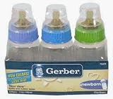 Gerber Nurser Feeding Bottle ClearView Bottle - 5 oz, 3 Pack BPA Free