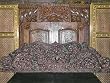 Antique Hand Carved Reclining Ganesha Headboard Wall Panel India Furniture 72 Inch