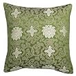 Decorative Handmade Silky Green Cushion Cover / Pillow Sham - Chinese Lotus Flower Design
