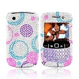 For Blackberry Curve 8520 8530 Bling Case PINK BLUE