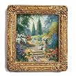 Summer in the Garden - Gold Frame Magnet with pop-out easel (2-3/4" x 2-1/2")